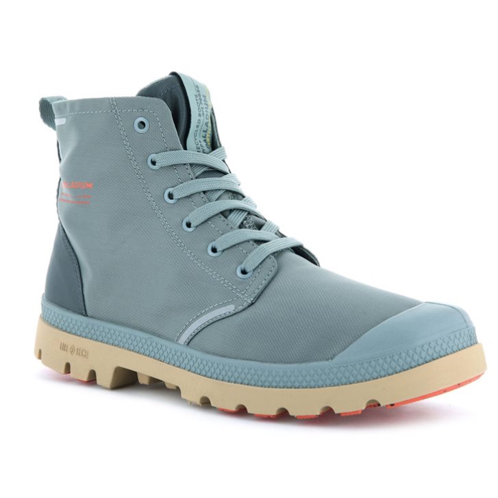 Palladium Pampa Lite+ Recycle WP+ Men's Boots Titanium | UK T178-ECW